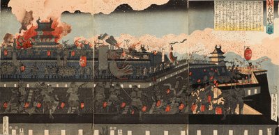 Battle of Ţei by Utagawa Sadahide